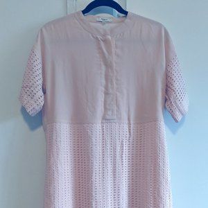 Madewell Pink Eyelet Tunic Dress